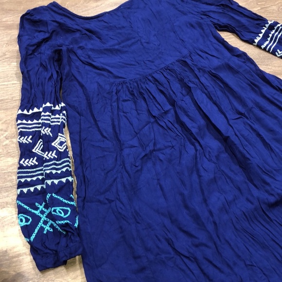 Patrons of Peace small blue boho embroidered top - Picture 8 of 8